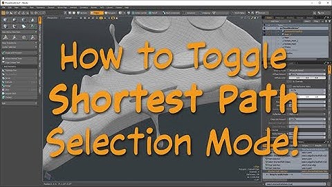 How to toggle Shortest Path selection mode in Modo