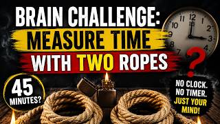 🧠 Brain Challenge: Measure 45 Minutes with Two Ropes