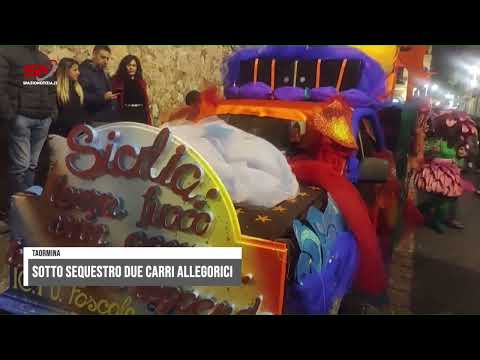 Carnevale: a Taormina sotto sequestro due carri allegorici