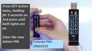 How to change the Admin PIN on datAshur