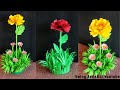 DIY Paper Rose Decorative Showpiece / DIY Crafts / Easy Home Decor Ideas