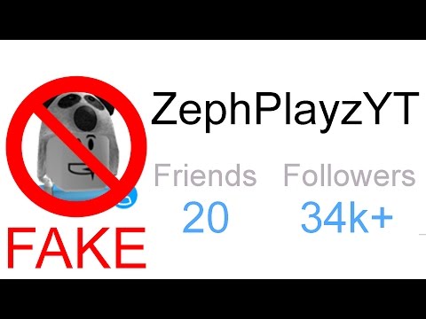 Every Roblox Player Thinks I M The Fake Zephplayz Youtube - zephplayzyt roblox account