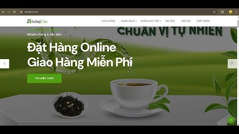 Video demo website bán trà online