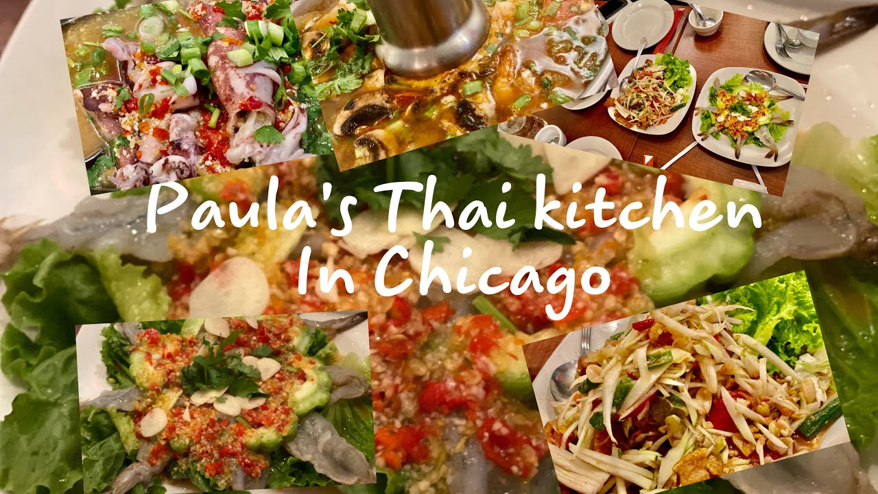 nhà hàng thai village  2022 Update  Cuộc sống ở Mỹ// Đi ăn ở mỹ  // nhà hàng Thái - paula’s Thai kitchen in Chicago