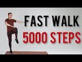 5000 Steps Speed Walk at Home in 40 minutes / Walking Exercise for Weight Loss / Fat Burn Walk