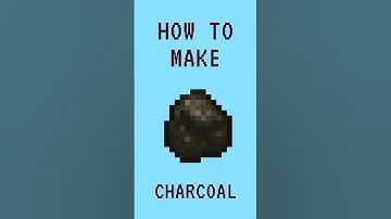 Minecraft: How to Make Charcoal #shorts