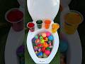 Plastic Mini Balls VS Popular Sodas !!! Coca Cola, Fanta,Yedigün, Sprite and Mentos in the toilet