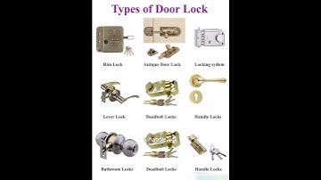 Types of door locks 🔒