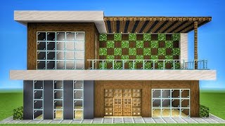 Minecraft : How To Make A Beautiful Modern House | Tutorial