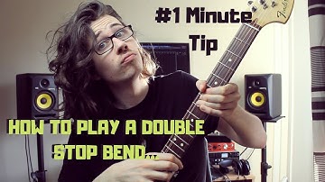 1 Minute Guitar Tip: How to play a double stop bend...