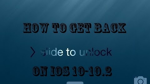 How to get Slide To Unlock Back on IOS 10-10.2!