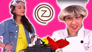 PRINCESS INVENTS NEW FOODS 🍳 Zuzaachef: Episode 1 🍳 - Princesses In Real Life - Kiddyzuzaa