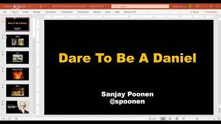 Dare To Be A Daniel - Sanjay Poonen