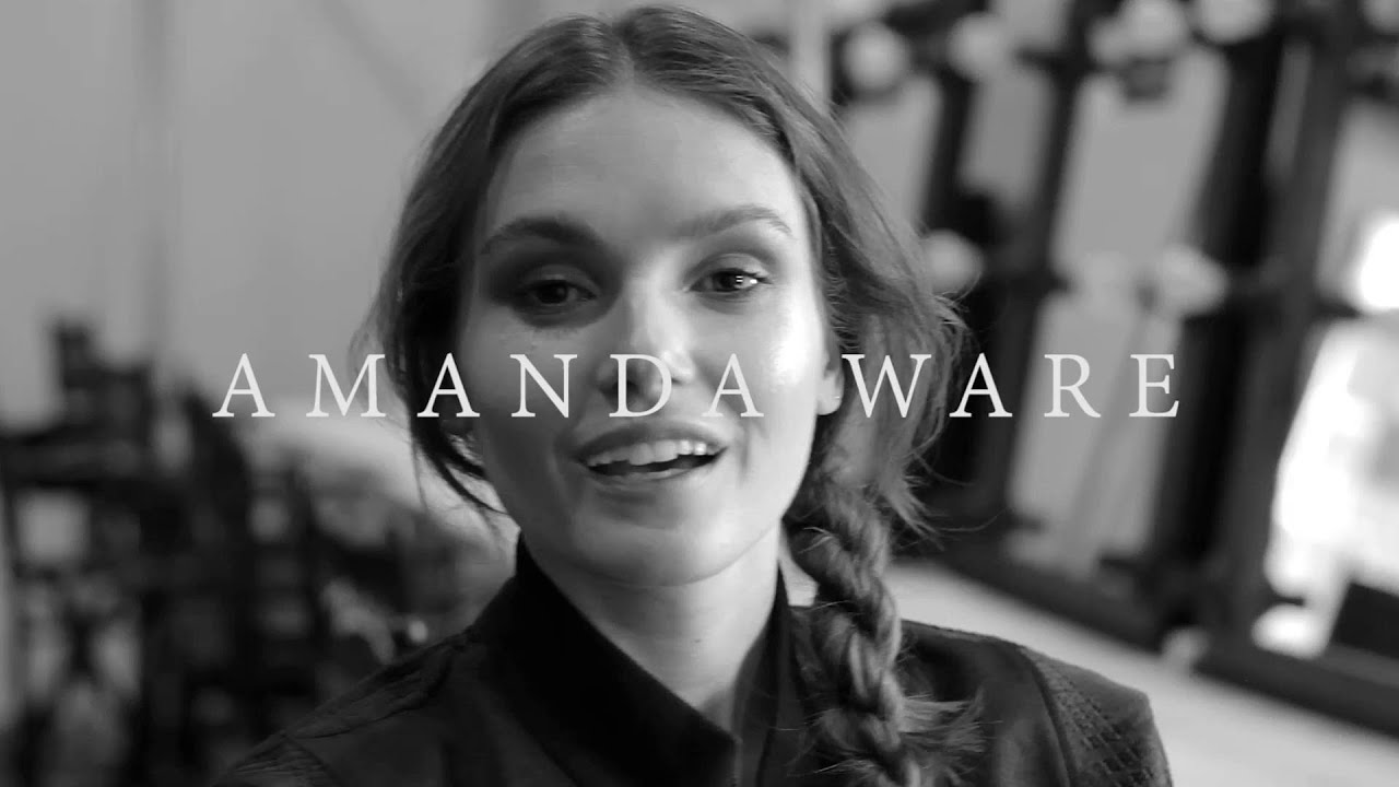 Amanda Ware Backstage at Mercedes Benz Fashion Week Australia