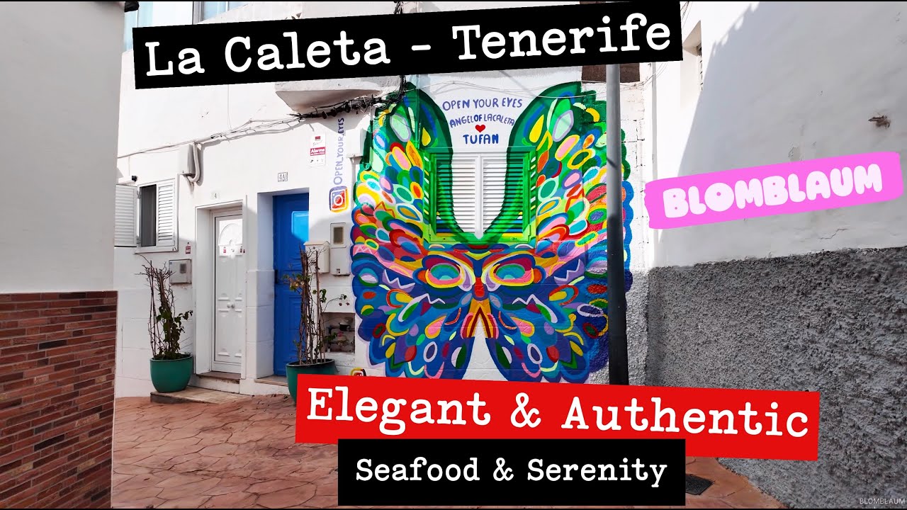 La Caleta Tenerife Walk 4K | Elegant Fishing Village with Amazing Restaurants & Ocean Views