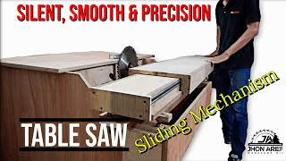 AMAZING WOODWORKER TOOL  MAKING SLIDING TABLE SAW  HOMEMADE TABLE SAW  PART#2