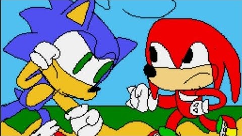 Sonic vs Knuckles:sprite animation