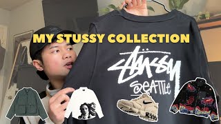 my stussy collection 2024 (stussy soldier face reveal) | outerwear, tees, sneakers, accessories