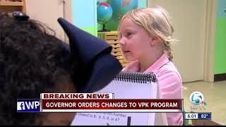 Governor Ron DeSantis orders changes to Florida's Voluntary Pre-Kindergarten program