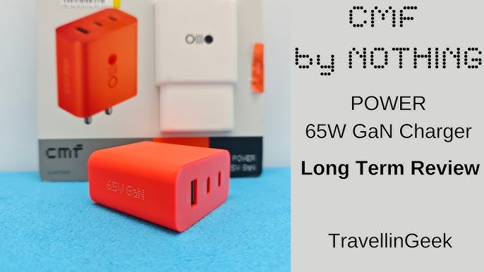 CMF BY NOTHING Power Charger,3-in-1 65W GaN Type C Charger,Fast Charging  Wall Charger,All-Round Protection USB C Charger Block for Nothing Phone and