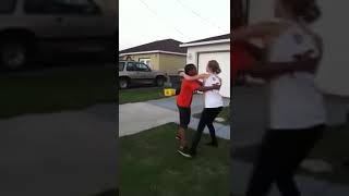 a young girl dominates a guy while doing a school girls pin