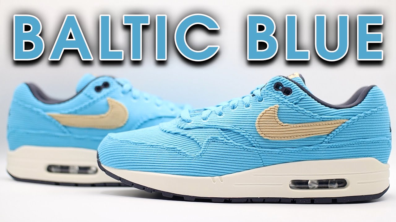 NIKE AIR MAX 1 CORDUROY BALTIC BLUE REVIEW & ON FEET