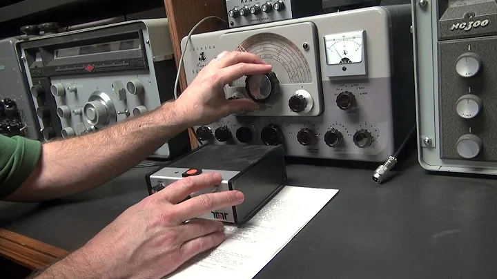 Ten Tec kr50 Keyer Paddle demo Ham Radio Morse Code Vintage key