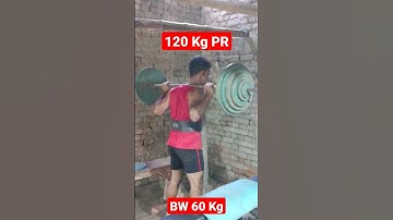 120 Kg Squat in 60 Kg Body Weight New PR #trending #fitness #shorts #trend #bodybuilding