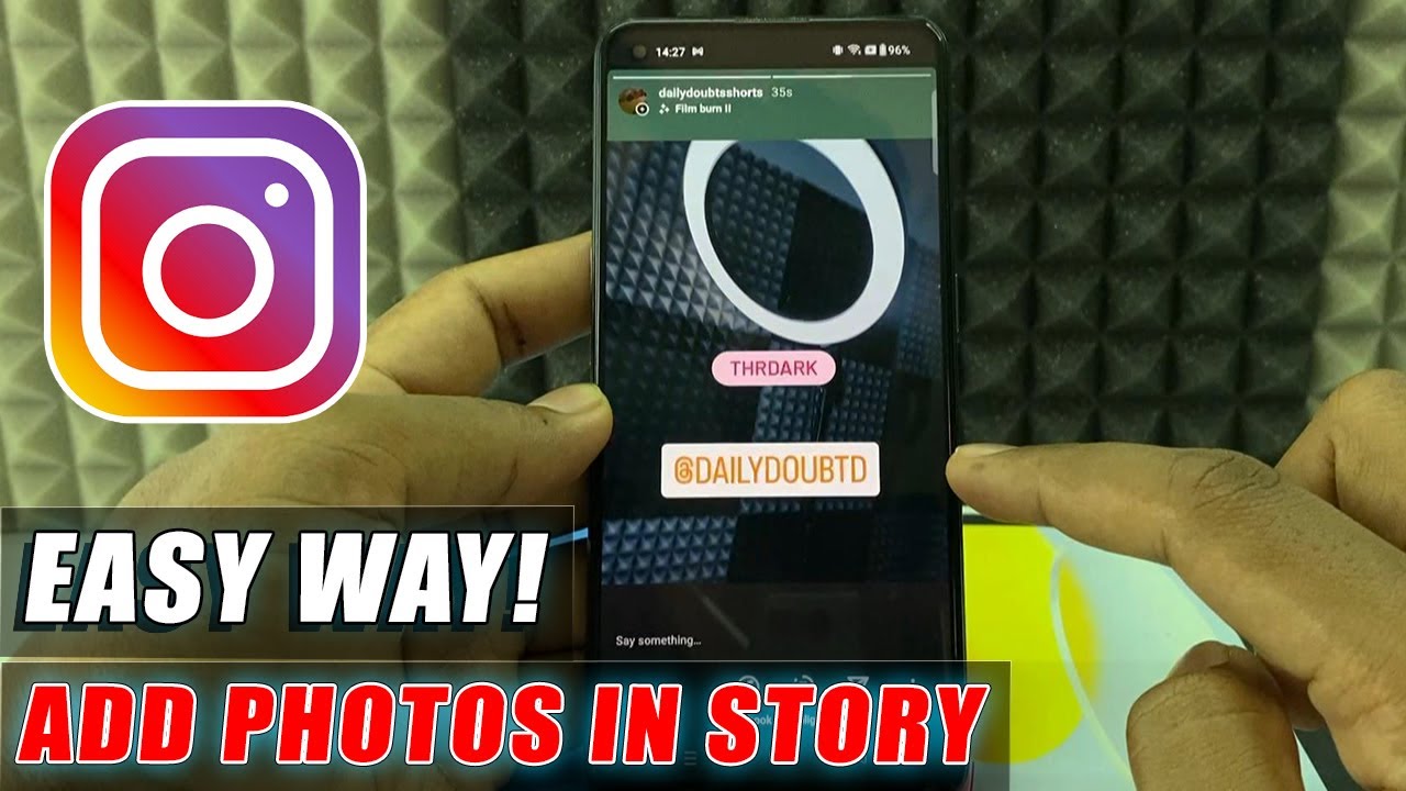 how-to-add-photo-post-in-instagram-story-youtube