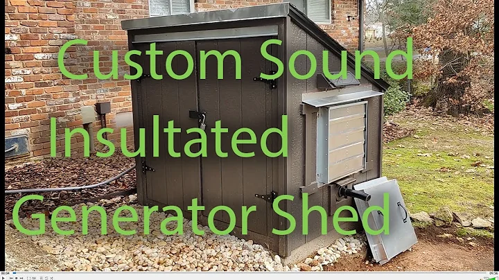 Build a Quiet Generator Shed