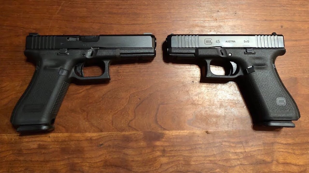 glock 45 vs glock 17 gen 5 youtube