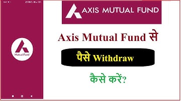 How to redeem axis mutual fund online