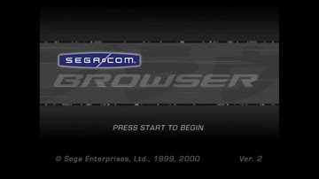 Web Browser 2.0 - Sega Dreamcast - Intro & Title Screen