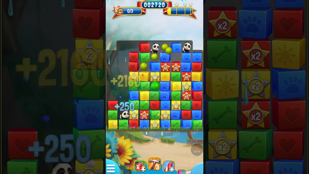 Pet Rescue Saga, Pet Island Level 1 - No Bosters (5th May 2017)