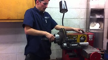How to Mount a Rotor on the Bench Lathe