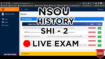 LIVE EXAM SHI 02 | NSOU 2022 | NETAJI SUBHAS OPEN UNIVERSITY