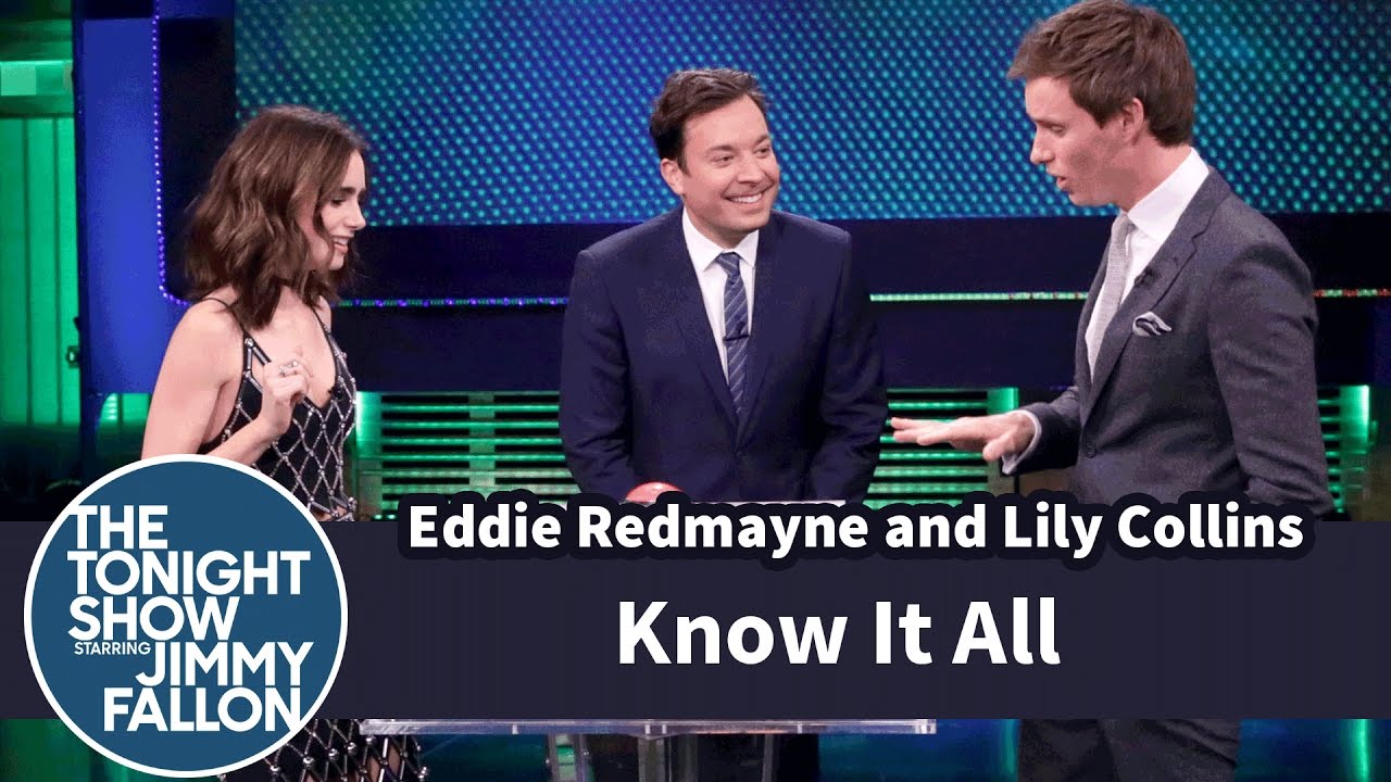 ⁣Know It All with Eddie Redmayne and Lily Collins