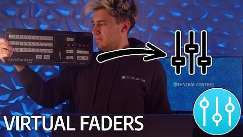 Virtual Faders - Control Faders with Buttons and Encoders in Central Control (CORE/Studio)