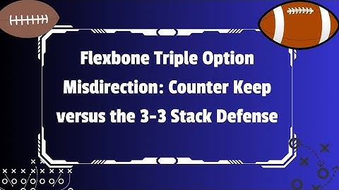 Executing Counter Keep versus the Triple Stack Defense #flexbone #tripleoption #airforcefootball
