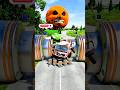 Giant Red Monster vs Bus Challenge 😱 | Can the Bus Escape? #shorts #viral