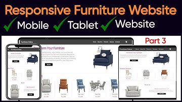 Flutter E Commerce Furniture App Part 3 UI Code For Website Mobile Tablet | Speed Code