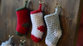 How to make a Crochet Mini Stocking