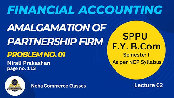 Amalgamation of Partnership Firm Problem no 01 as per NEP Syllabus (SPPU)