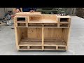 The Idea Of Making Smart Wood For Workshop From Used Pallet // DIY Drill Press Stand with Storage