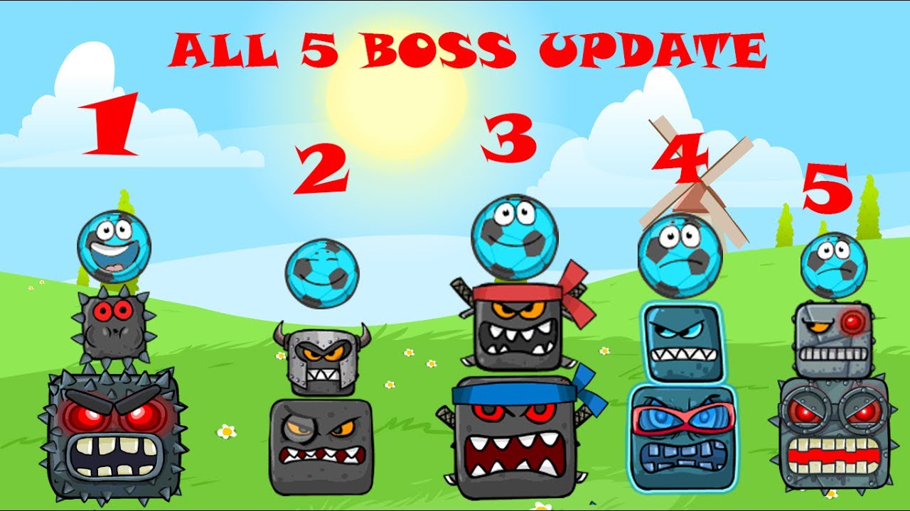 red ball 1 game download All 5 BOSS battles with Blue Soccer Ball in Red Ball 4 Update
