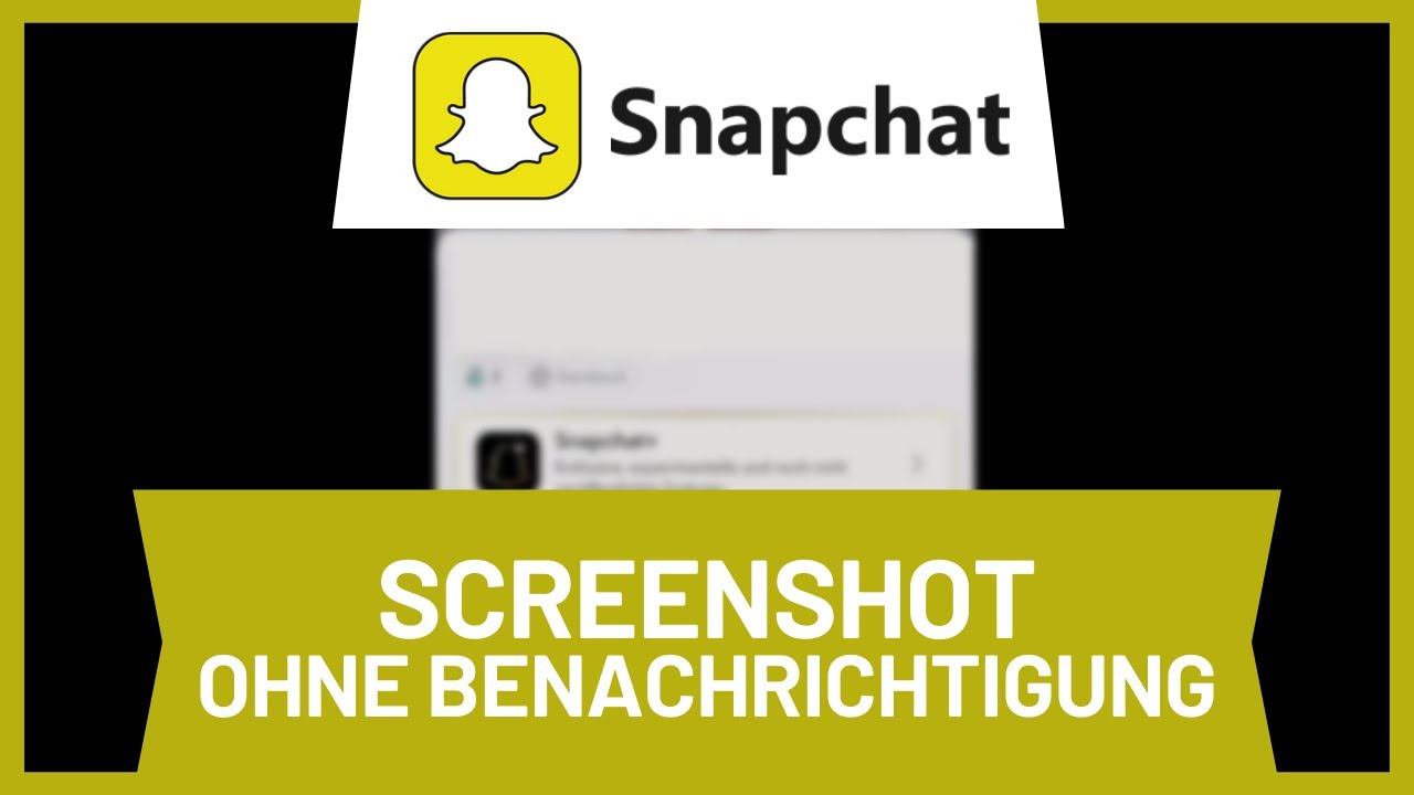 Bei Snapchat Video Machen Ohne Gedrückt Halten Auf Snapchat Screenshots ohne Benachrichtigung machen • Tutorial - YouTube
