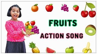 ACTION SONG | FRUITS | Rhymes of fruits | poem | For kids and Children |