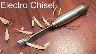 Homemade electric chisel.