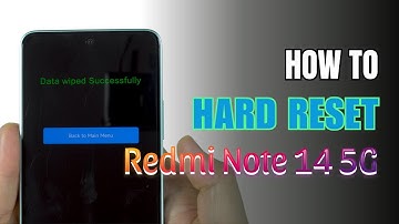 How to Hard Reset Redmi Note 14 5G