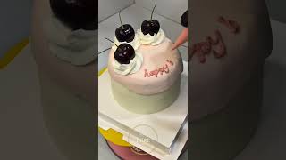 How to Style a Flawless High-End White Layer Cake | Pro Baking Tips #shorts